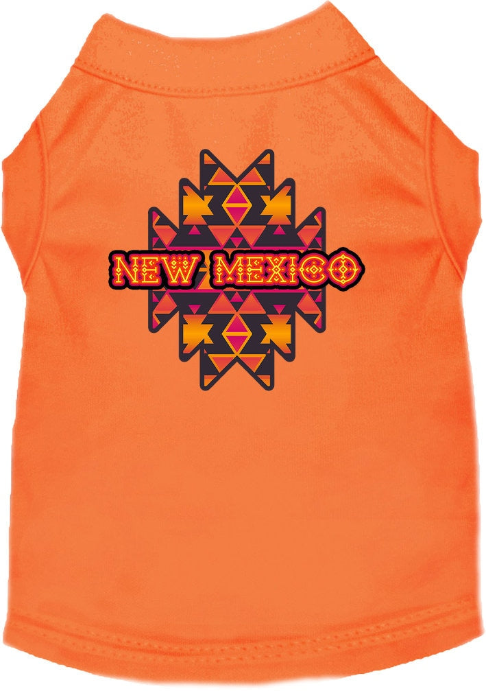 Pet Dog & Cat Screen Printed Shirt for Small to Medium Pets (Sizes XS-XL), "New Mexico Navajo Tribal"