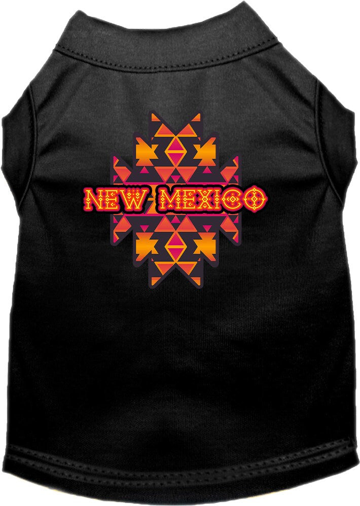 Pet Dog & Cat Screen Printed Shirt for Medium to Large Pets (Sizes 2XL-6XL), "New Mexico Navajo Tribal"