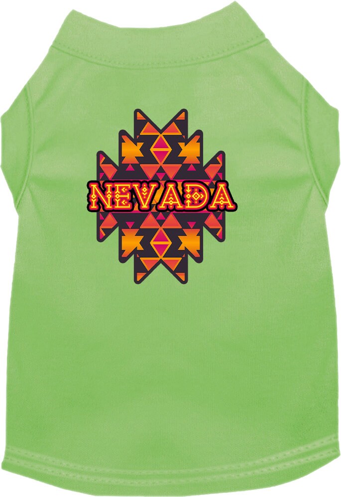 Pet Dog & Cat Screen Printed Shirt for Small to Medium Pets (Sizes XS-XL), "Nevada Navajo Tribal"