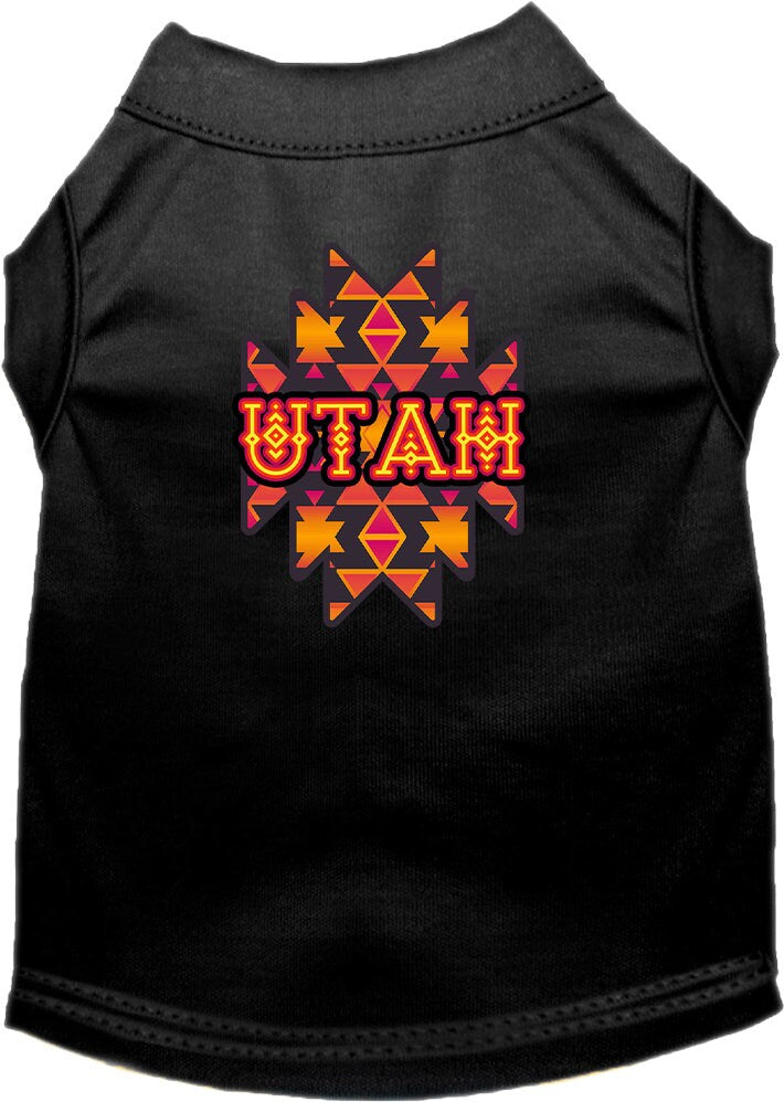 Pet Dog & Cat Screen Printed Shirt for Medium to Large Pets (Sizes 2XL-6XL), "Utah Navajo Tribal"