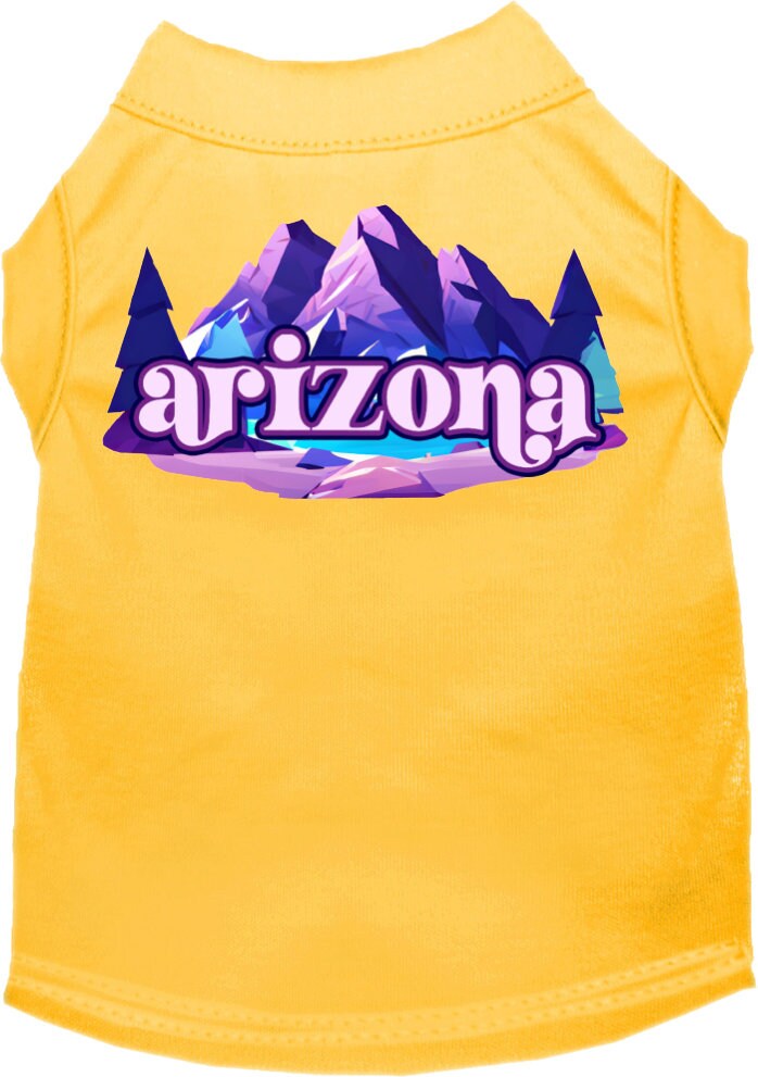 Pet Dog & Cat Screen Printed Shirt, "Arizona Alpine Pawscape"