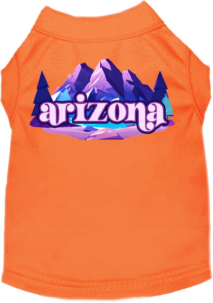 Pet Dog & Cat Screen Printed Shirt, "Arizona Alpine Pawscape"