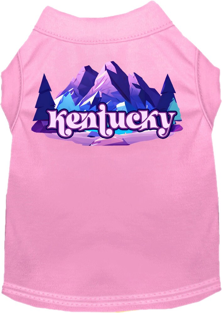 Pet Dog & Cat Screen Printed Shirt, "Kentucky Alpine Pawscape"