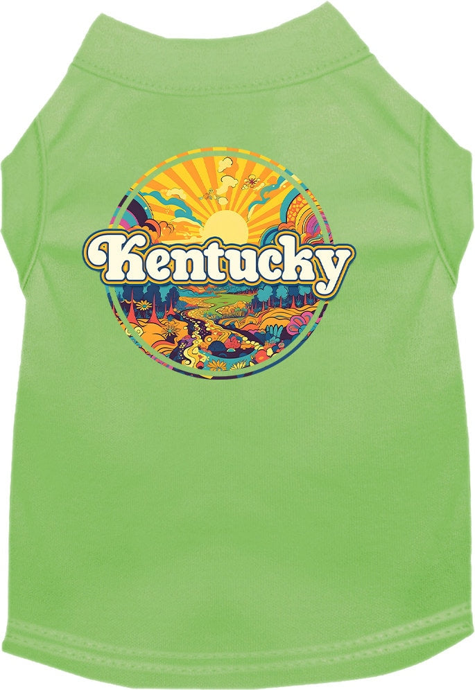 Pet Dog & Cat Screen Printed Shirt, "Kentucky Trippy Peaks"