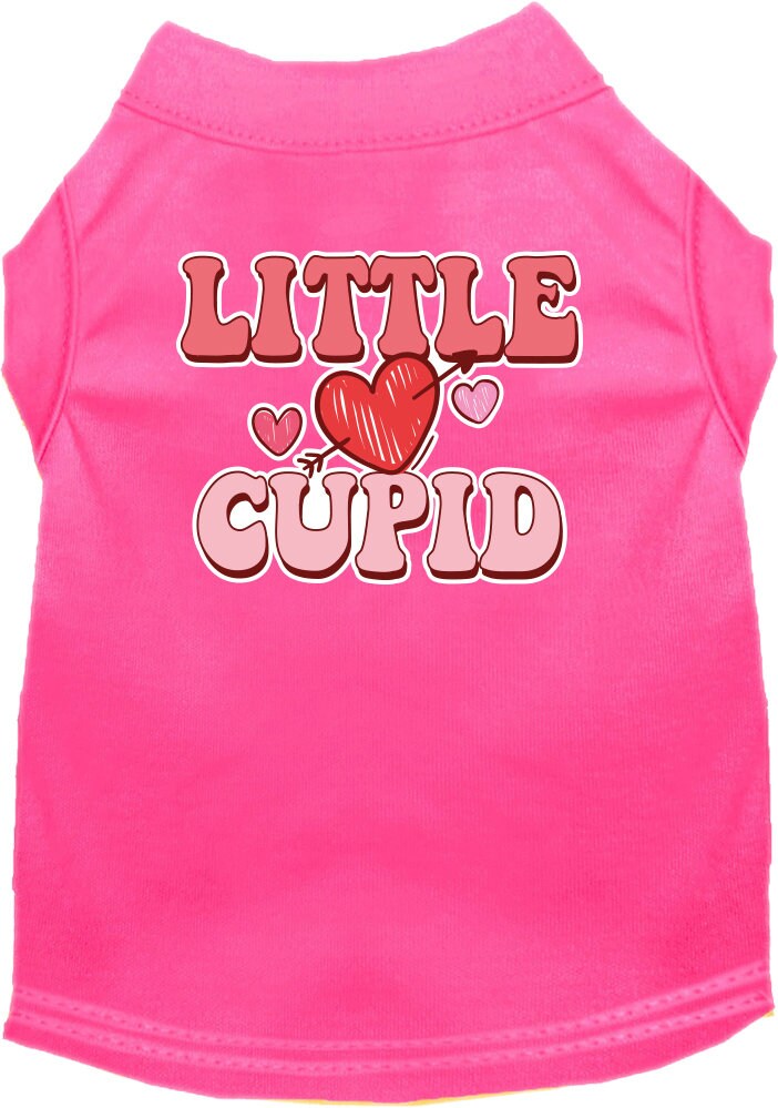 Pet Dog & Cat Screen Printed Shirt for Medium to Large Pets (Sizes 2XL-6XL), "Little Cupid"