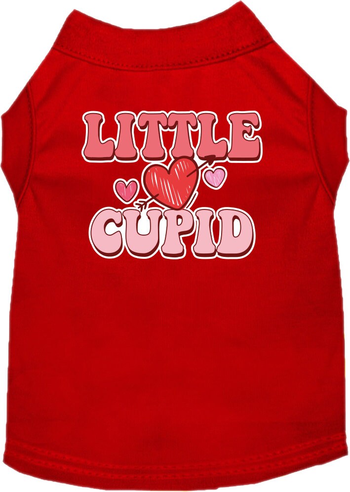 Pet Dog & Cat Screen Printed Shirt for Medium to Large Pets (Sizes 2XL-6XL), "Little Cupid"