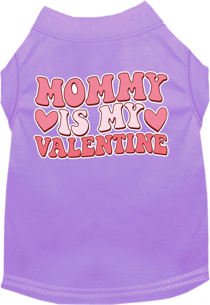 Pet Dog & Cat Screen Printed Shirt for Medium to Large Pets (Sizes 2XL-6XL), "Mommy Is My Valentine"