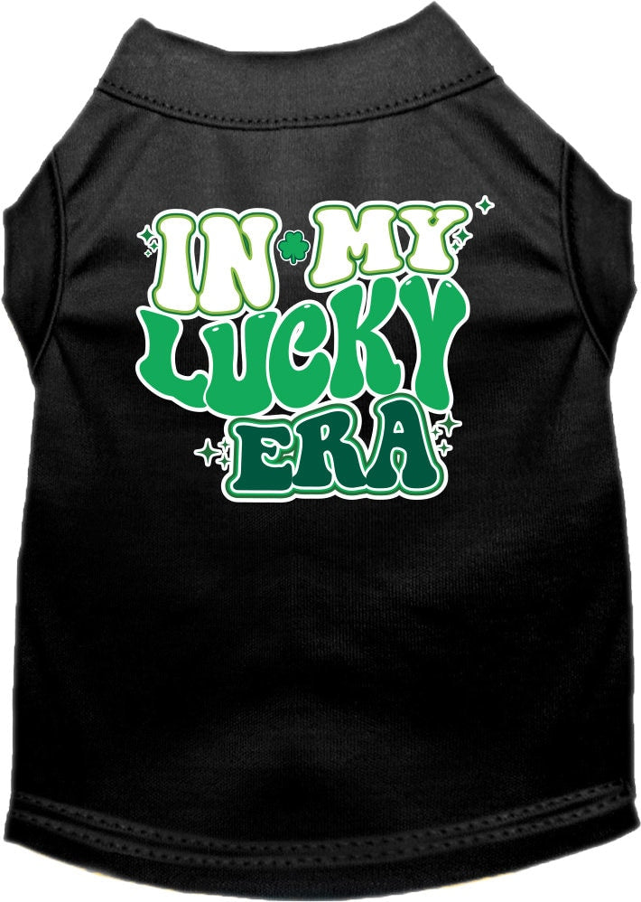 Pet Dog & Cat Screen Printed Shirt "In My Lucky Era"