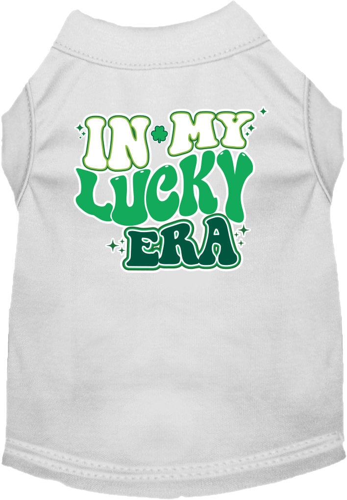 Pet Dog & Cat Screen Printed Shirt "In My Lucky Era"