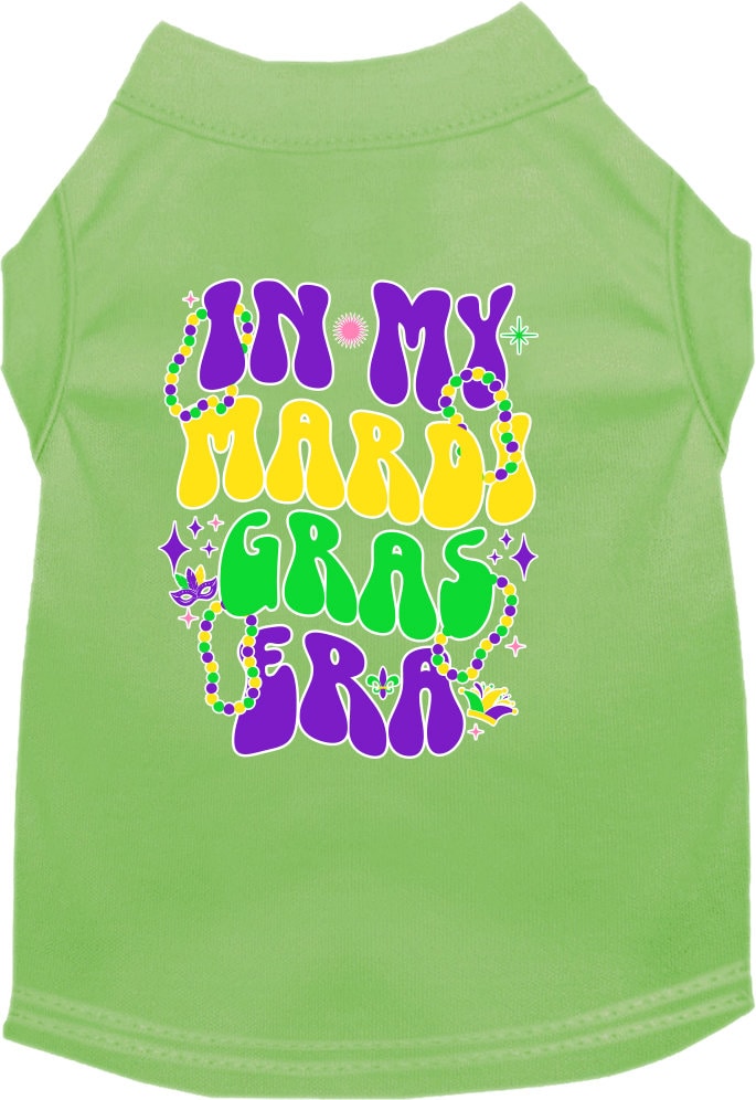 Pet Dog & Cat Screen Printed Shirt "In My Mardi Gras Era"