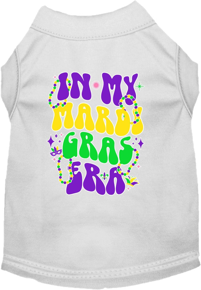 Pet Dog & Cat Screen Printed Shirt "In My Mardi Gras Era"