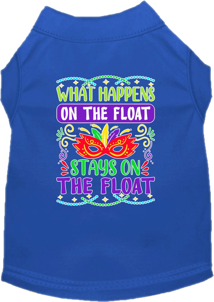 Pet Dog & Cat Screen Printed Shirt "What Happens On The Float, Stays On The Float"