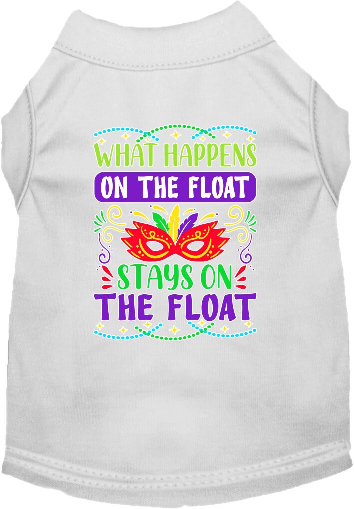 Pet Dog & Cat Screen Printed Shirt "What Happens On The Float, Stays On The Float"