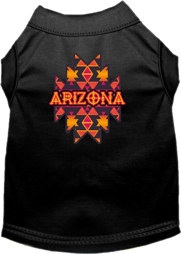 Pet Dog & Cat Screen Printed Shirt, "Arizona Navajo Tribal"