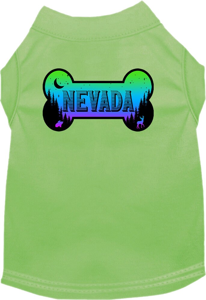 Pet Dog & Cat Screen Printed Shirt for Small to Medium Pets (Sizes XS-XL), "Nevada Mountain Shades"