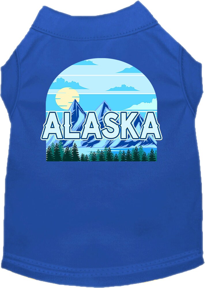 Pet Dog & Cat Screen Printed Shirt for Medium to Large Pets (Sizes 2XL-6XL), "Alaska Trailblazer"