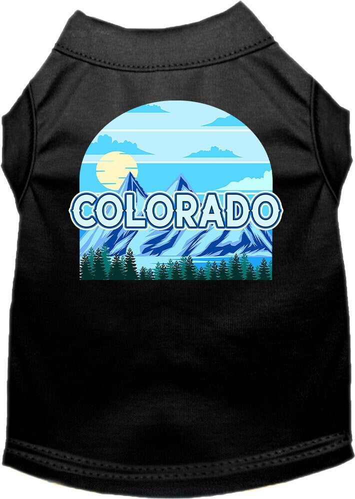 Pet Dog & Cat Screen Printed Shirt for Small to Medium Pets (Sizes XS-XL), "Colorado Trailblazer"