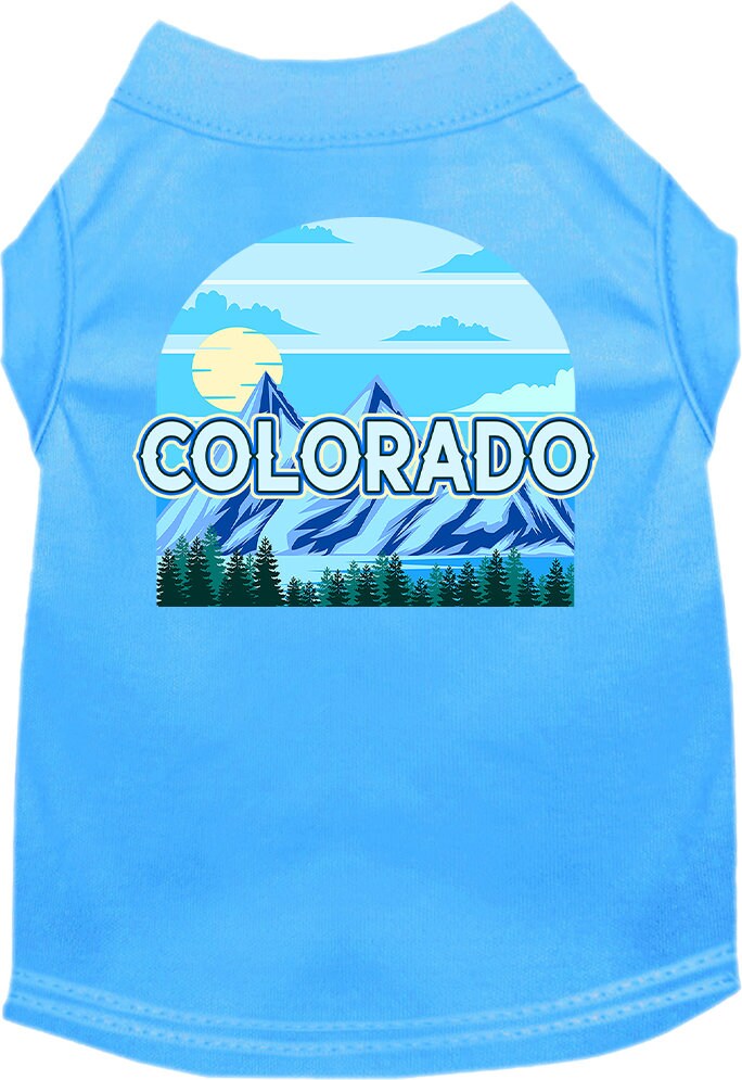 Pet Dog & Cat Screen Printed Shirt for Small to Medium Pets (Sizes XS-XL), "Colorado Trailblazer"