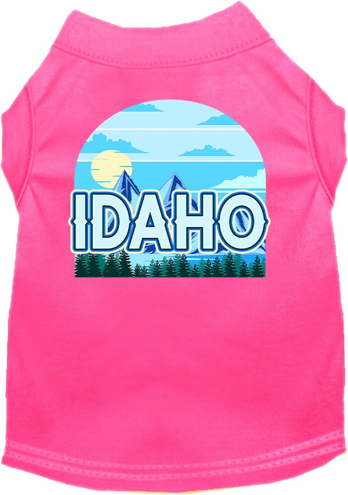 Pet Dog & Cat Screen Printed Shirt for Small to Medium Pets (Sizes XS-XL), "Idaho Trailblazer"