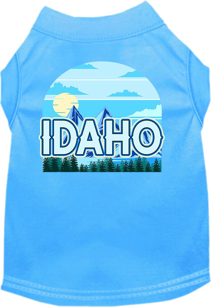 Pet Dog & Cat Screen Printed Shirt for Medium to Large Pets (Sizes 2XL-6XL), "Idaho Trailblazer"