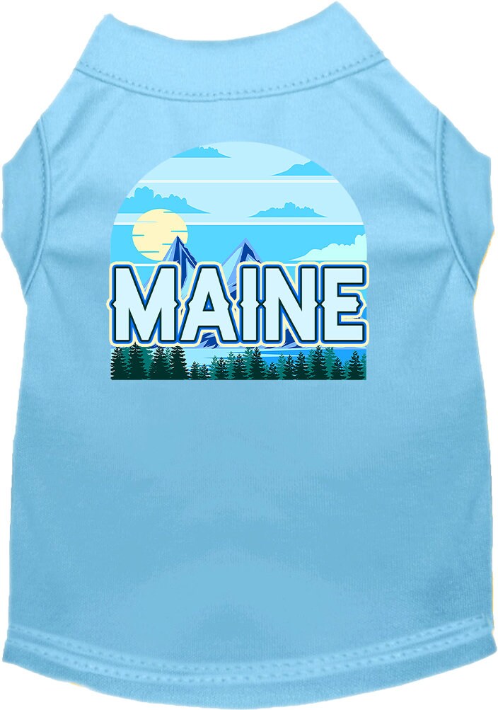 Pet Dog & Cat Screen Printed Shirt for Medium to Large Pets (Sizes 2XL-6XL), "Maine Trailblazer"