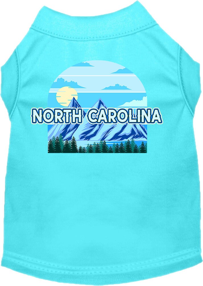 Pet Dog & Cat Screen Printed Shirt for Medium to Large Pets (Sizes 2XL-6XL), "North Carolina Trailblazer"