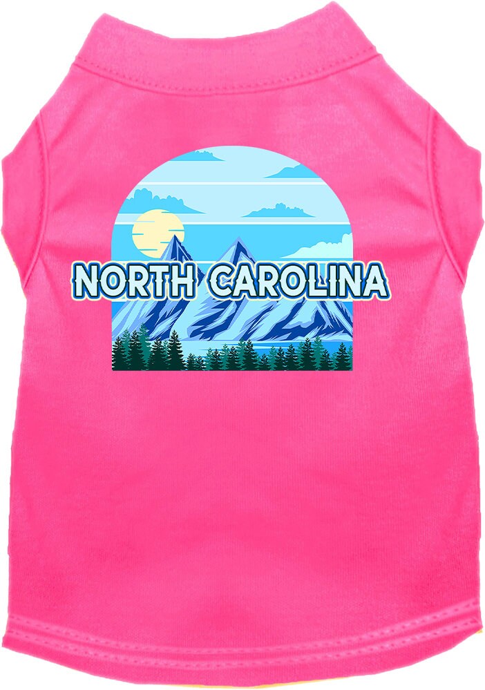 Pet Dog & Cat Screen Printed Shirt for Medium to Large Pets (Sizes 2XL-6XL), "North Carolina Trailblazer"