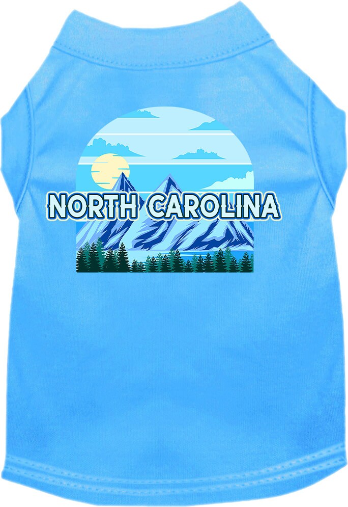 Pet Dog & Cat Screen Printed Shirt for Medium to Large Pets (Sizes 2XL-6XL), "North Carolina Trailblazer"