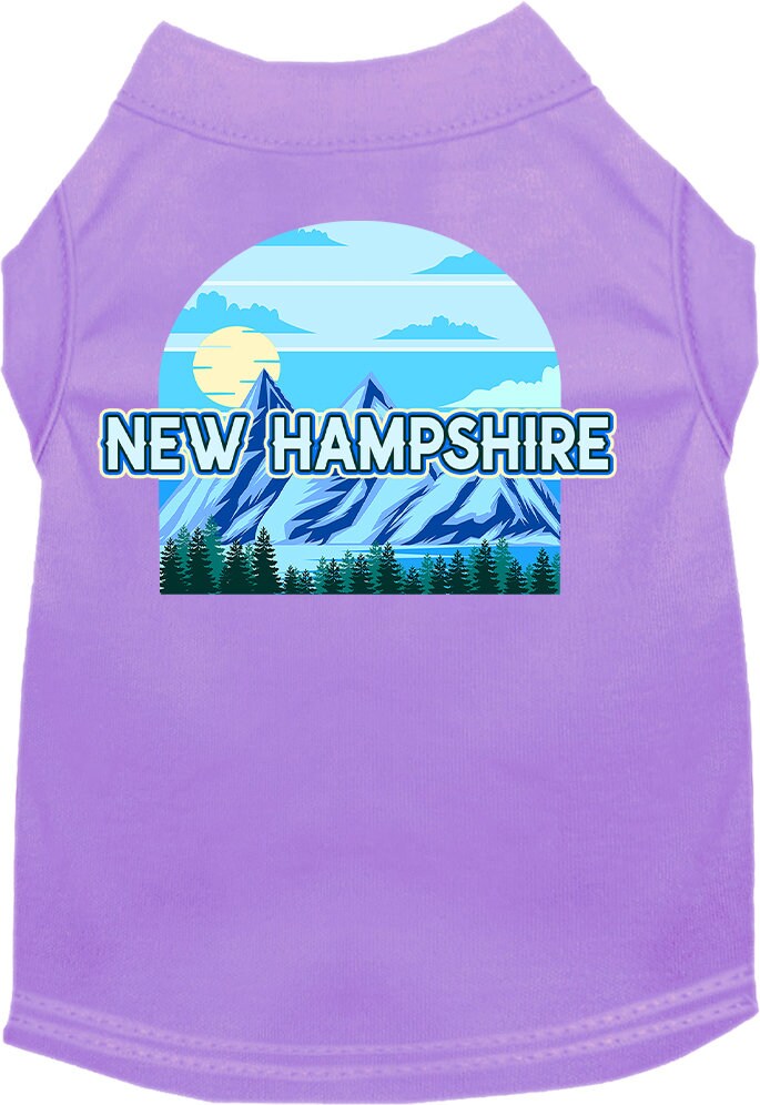 Pet Dog & Cat Screen Printed Shirt for Small to Medium Pets (Sizes XS-XL), "New Hampshire Trailblazer"