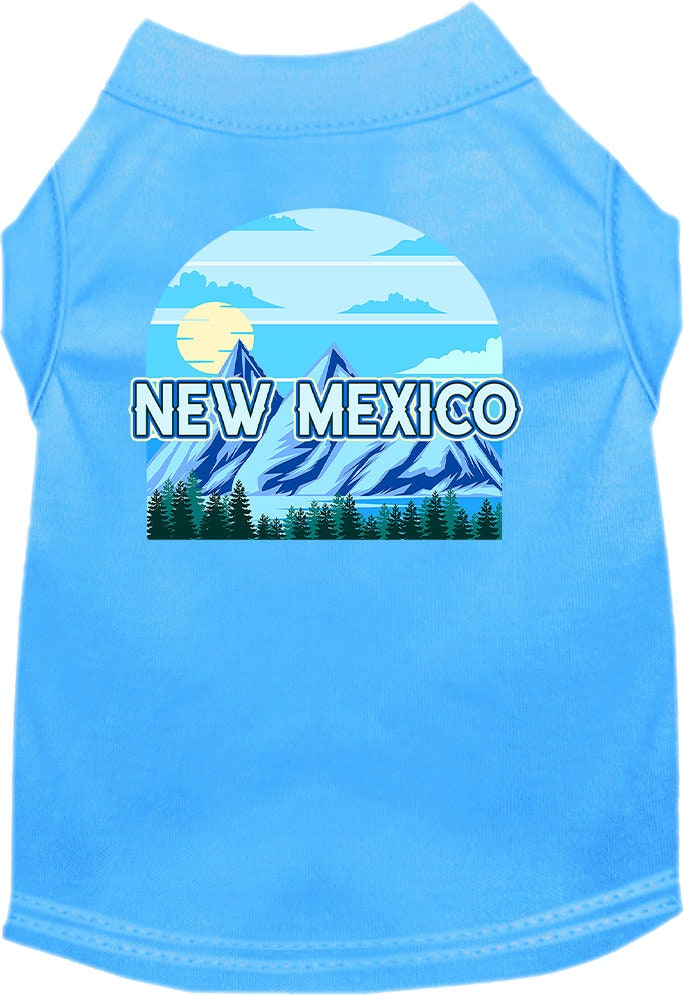 Pet Dog & Cat Screen Printed Shirt for Small to Medium Pets (Sizes XS-XL), "New Mexico Trailblazer"