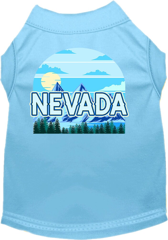 Pet Dog & Cat Screen Printed Shirt for Small to Medium Pets (Sizes XS-XL), "Nevada Trailblazer"