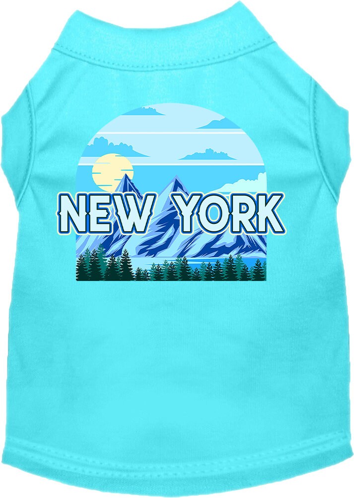 Pet Dog & Cat Screen Printed Shirt for Small to Medium Pets (Sizes XS-XL), "New York Trailblazer"