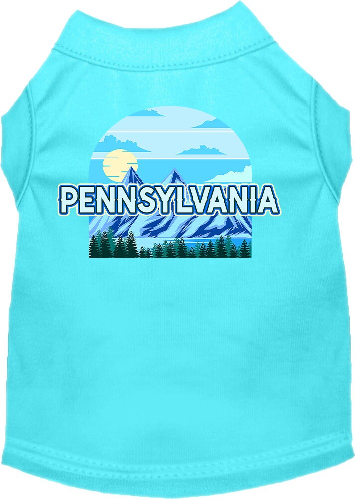 Pet Dog & Cat Screen Printed Shirt for Small to Medium Pets (Sizes XS-XL), "Pennsylvania Trailblazer"