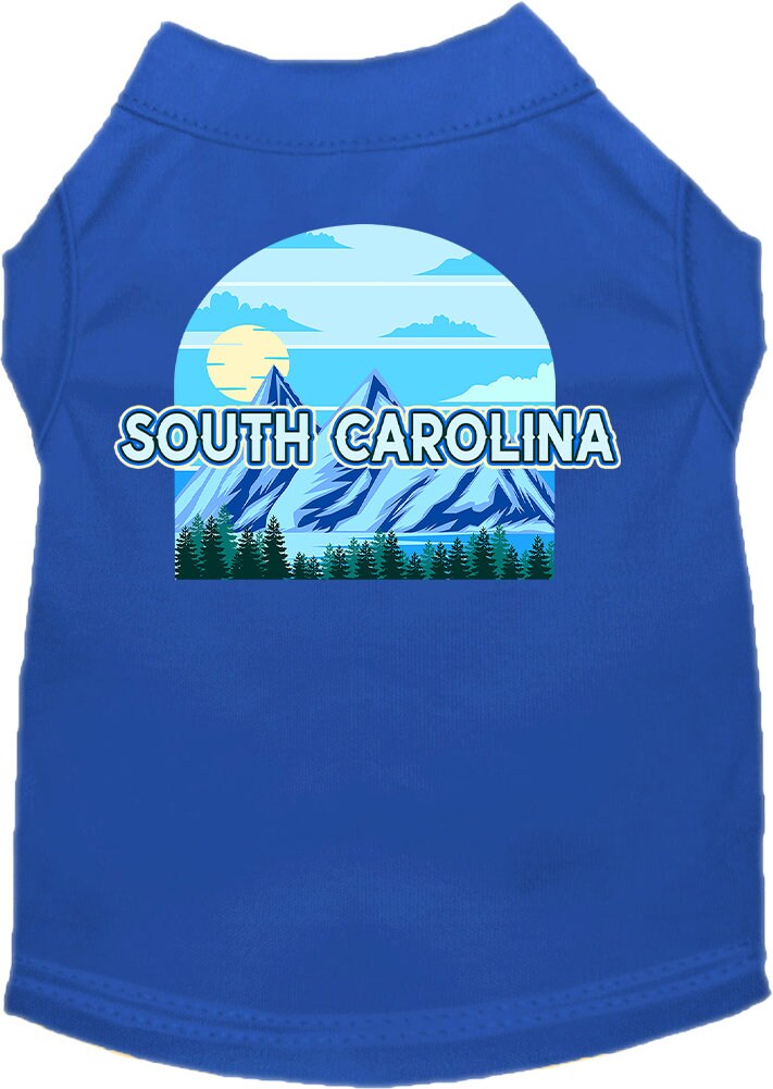 Pet Dog & Cat Screen Printed Shirt for Small to Medium Pets (Sizes XS-XL), "South Carolina Trailblazer"