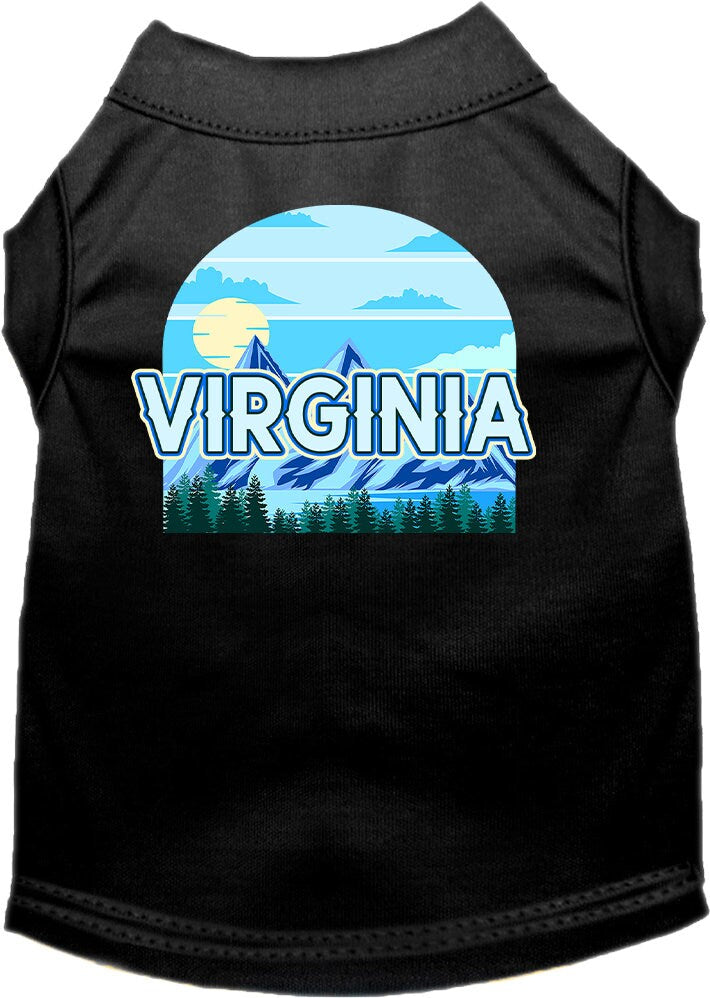 Pet Dog & Cat Screen Printed Shirt for Small to Medium Pets (Sizes XS-XL), "Virginia Trailblazer"