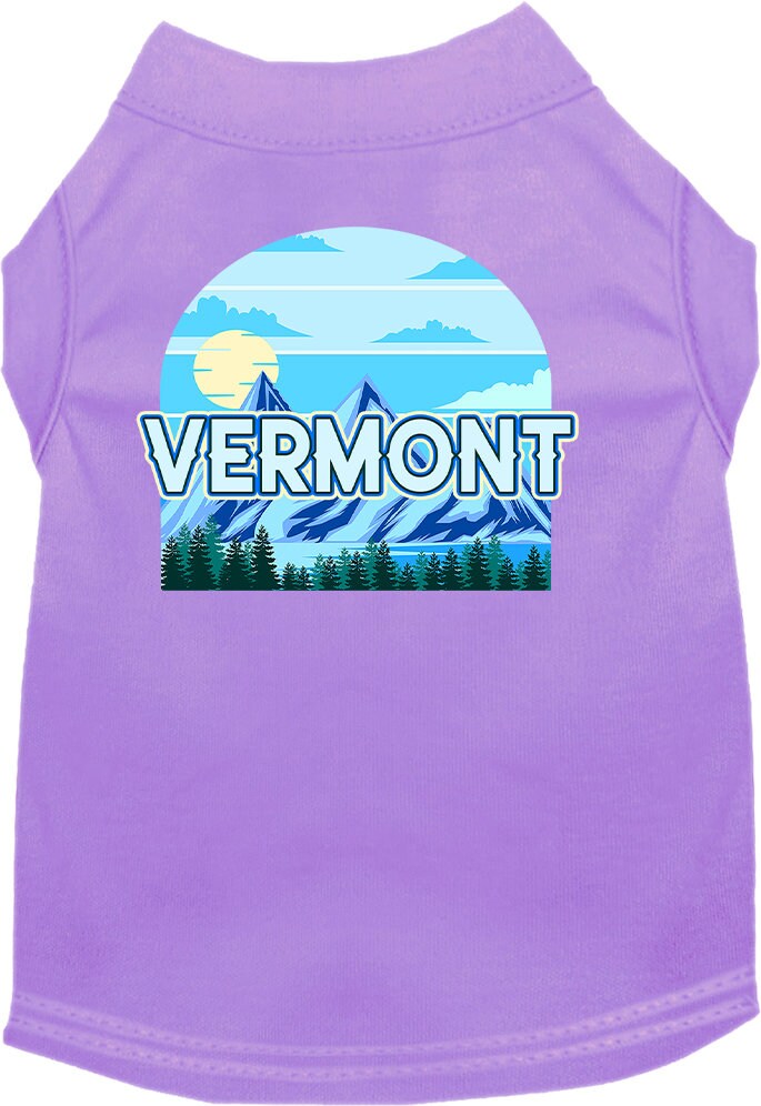 Pet Dog & Cat Screen Printed Shirt for Medium to Large Pets (Sizes 2XL-6XL), "Vermont Trailblazer"