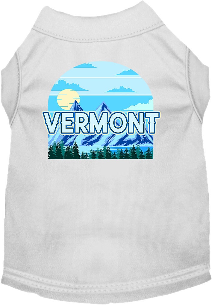 Pet Dog & Cat Screen Printed Shirt for Medium to Large Pets (Sizes 2XL-6XL), "Vermont Trailblazer"