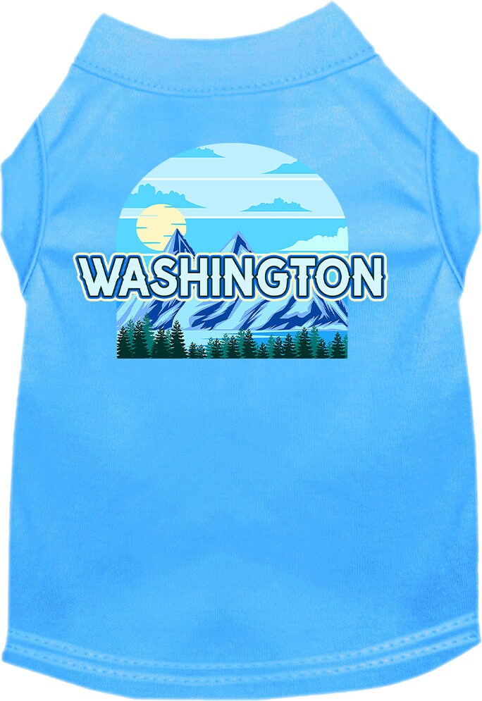 Pet Dog & Cat Screen Printed Shirt for Medium to Large Pets (Sizes 2XL-6XL), "Washington Trailblazer"