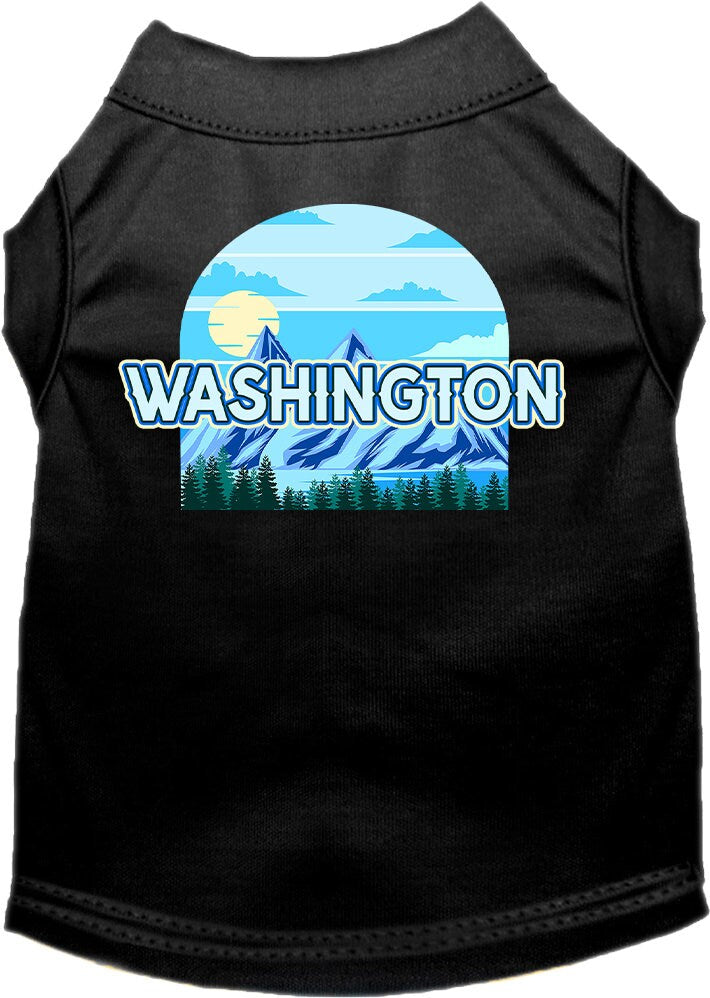 Pet Dog & Cat Screen Printed Shirt for Small to Medium Pets (Sizes XS-XL), "Washington Trailblazer"