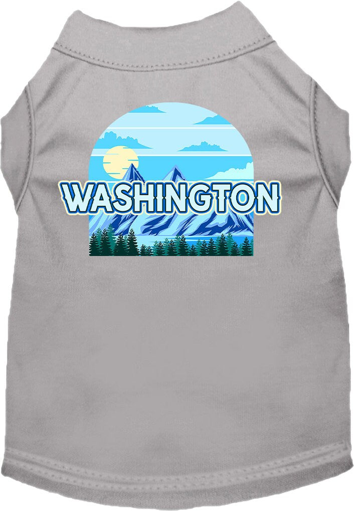 Pet Dog & Cat Screen Printed Shirt for Small to Medium Pets (Sizes XS-XL), "Washington Trailblazer"