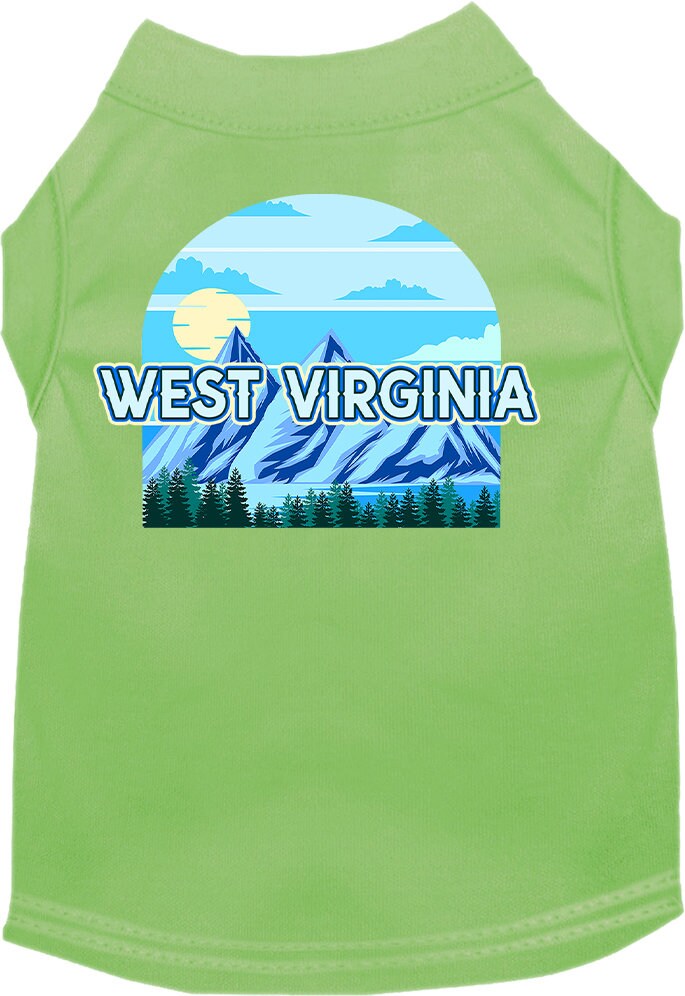 Pet Dog & Cat Screen Printed Shirt for Small to Medium Pets (Sizes XS-XL), "West Virginia Trailblazer"