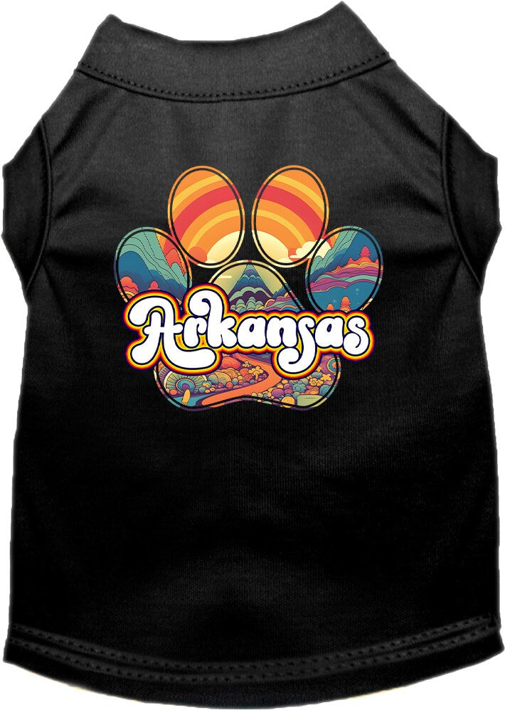 Pet Dog & Cat Screen Printed Shirt for Medium to Large Pets (Sizes 2XL-6XL), "Arkansas Groovy Summit"