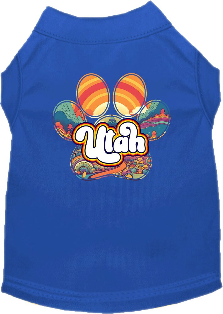 Pet Dog & Cat Screen Printed Shirt for Small to Medium Pets (Sizes XS-XL), "Utah Groovy Summit"