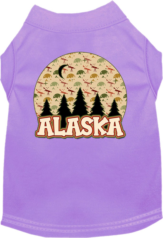 Pet Dog & Cat Screen Printed Shirt for Small to Medium Pets (Sizes XS-XL), "Alaska Under The Stars"