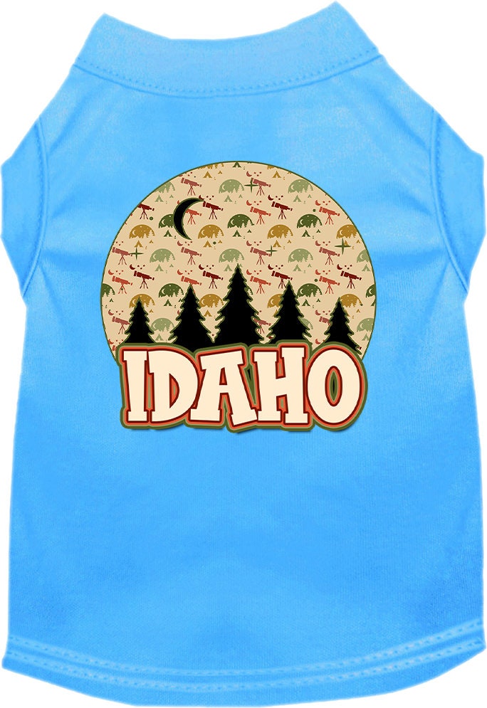 Pet Dog & Cat Screen Printed Shirt for Small to Medium Pets (Sizes XS-XL), "Idaho Under The Stars"