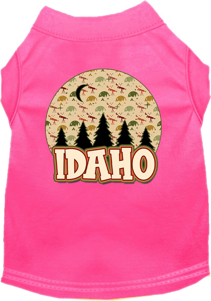 Pet Dog & Cat Screen Printed Shirt for Medium to Large Pets (Sizes 2XL-6XL), "Idaho Under The Stars"