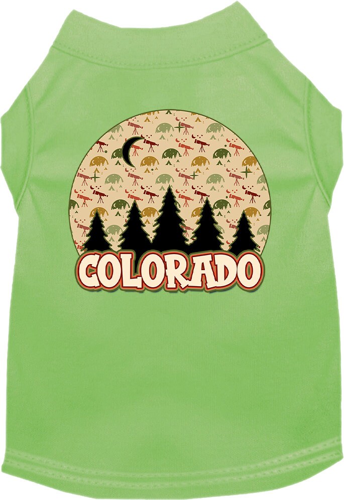 Pet Dog & Cat Screen Printed Shirt for Medium to Large Pets (Sizes 2XL-6XL), "Colorado Under The Stars"