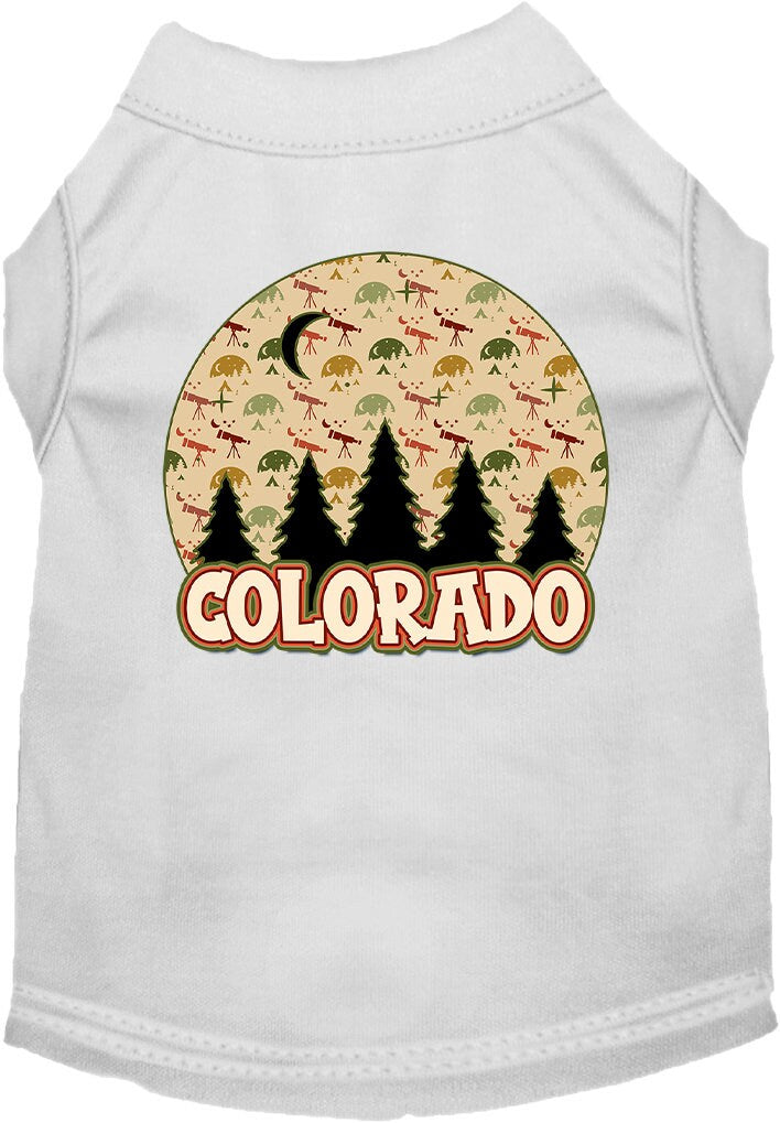 Pet Dog & Cat Screen Printed Shirt for Medium to Large Pets (Sizes 2XL-6XL), "Colorado Under The Stars"