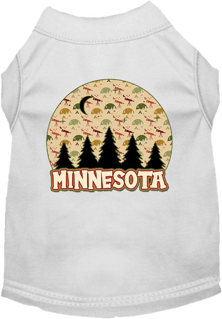 Pet Dog & Cat Screen Printed Shirt for Medium to Large Pets (Sizes 2XL-6XL), "Minnesota Under The Stars"