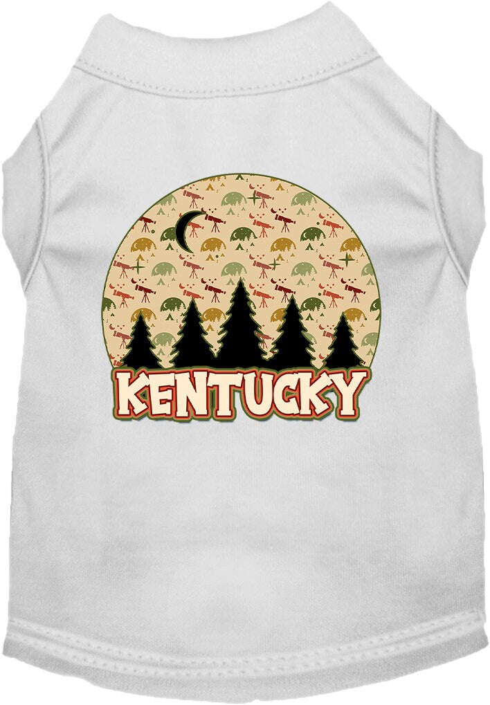 Pet Dog & Cat Screen Printed Shirt for Small to Medium Pets (Sizes XS-XL), "Kentucky Under The Stars"